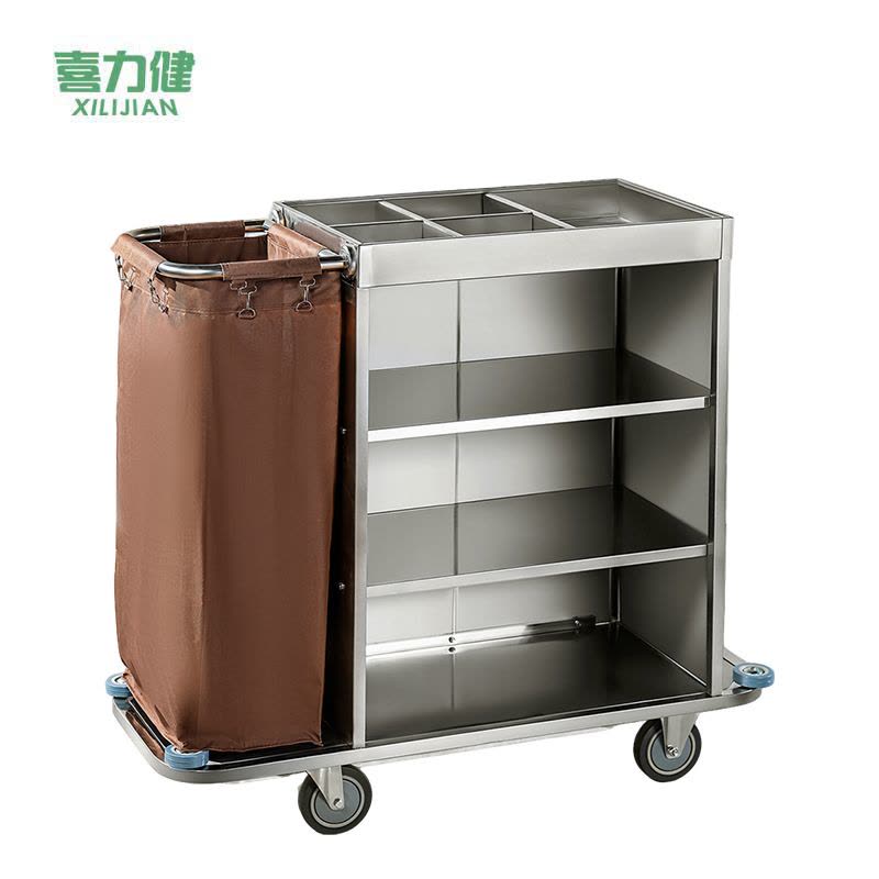 喜力健 手推布草车 115*46*110CM-不锈钢 个图片