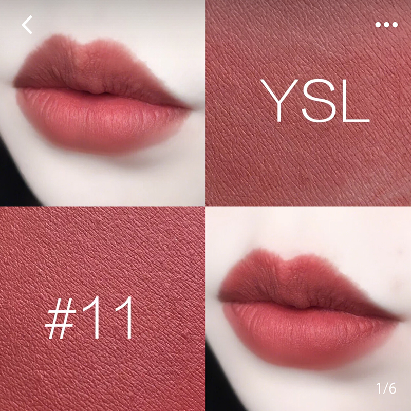 YSL圣罗兰 小金条细管方管哑光口红唇膏 11#珊瑚色 2.2g