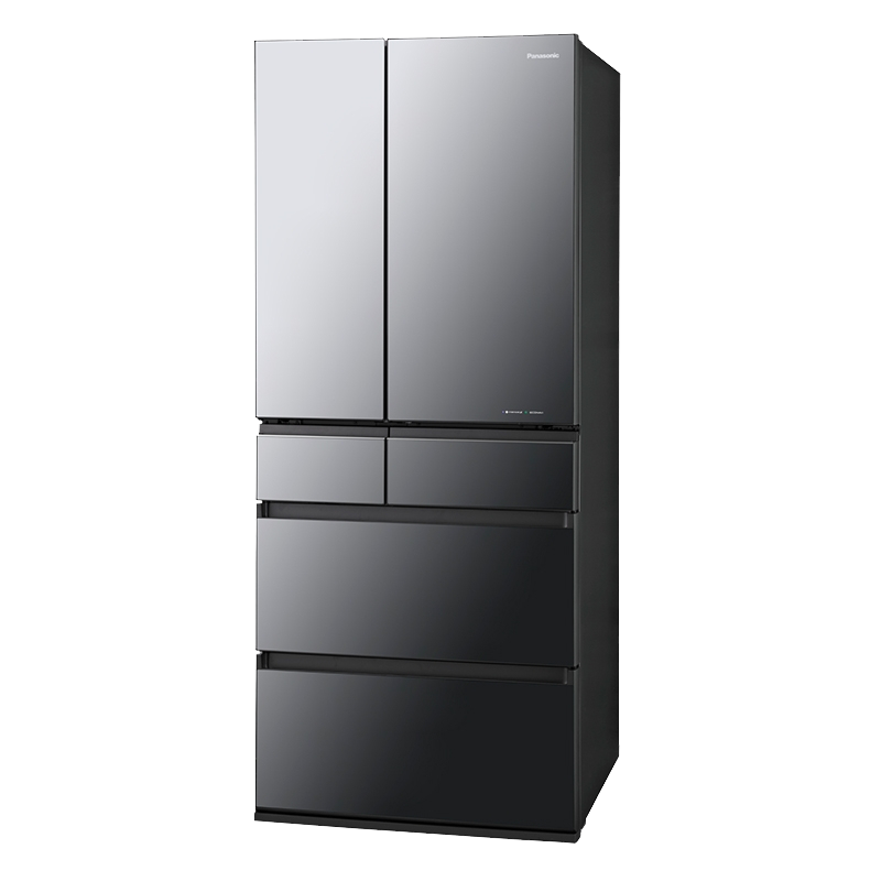 松下 NR-F654HX-X5 640升整机日本进口 纳米水离子 变频压缩机(无边框镜面)展示柜高清大图