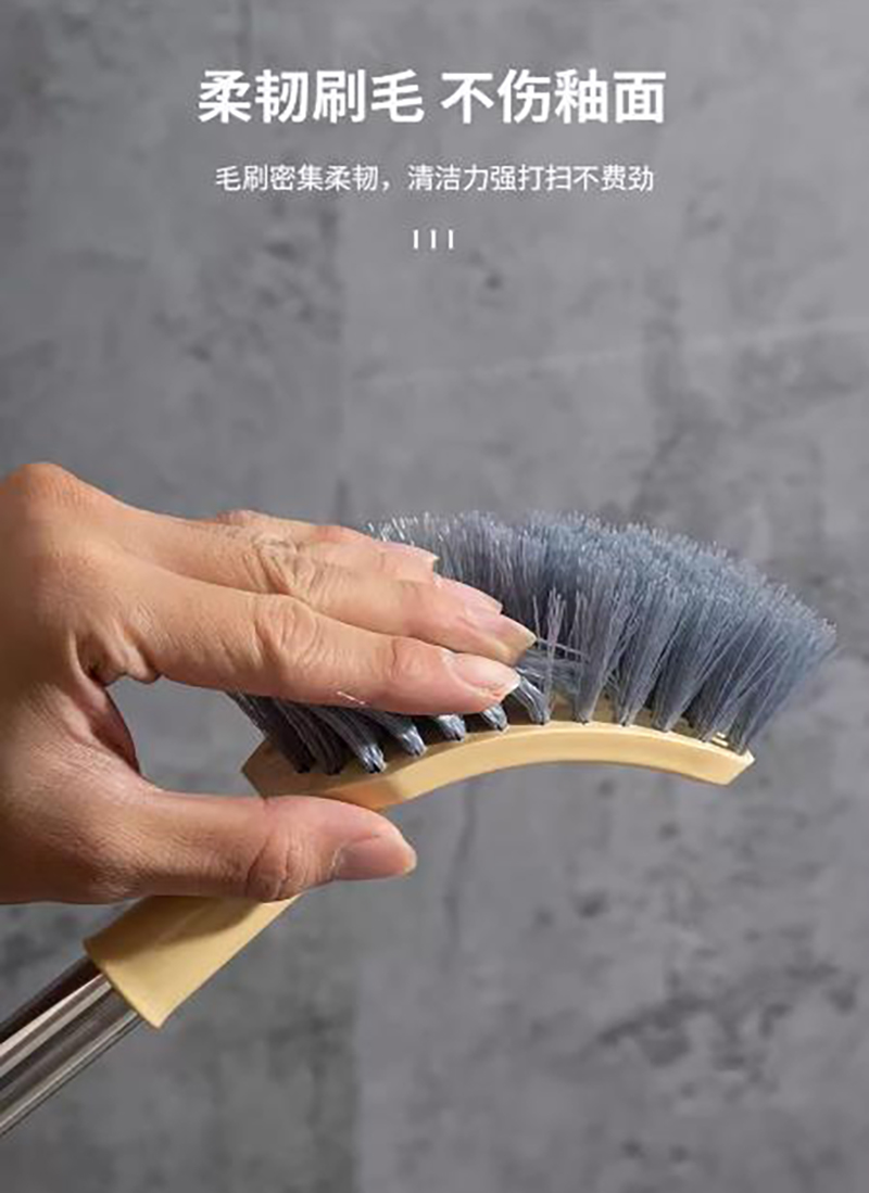 佳耐杰 壁挂式方头马桶刷铝合金杆 标准款/个高清大图