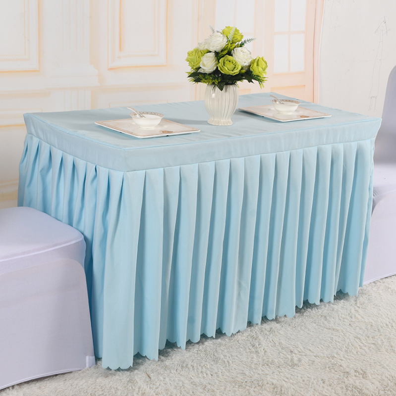 会议桌布 餐桌桌布 桌套 桌裙 定制120*40*75cm高清大图