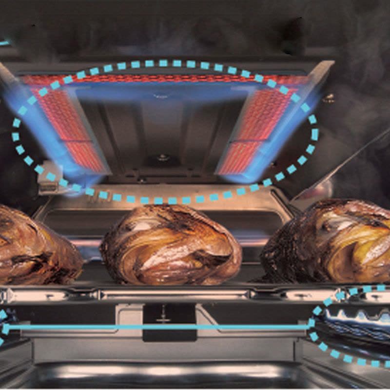 日本原装进口RINNAI林内燃气灶烤箱灶lakucie系列两眼灶RTS65AWG34R2NGA-VL-13A天然气图片