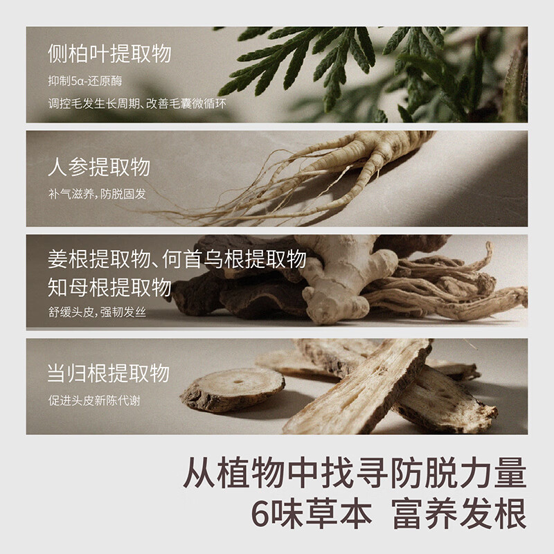 左点防脱滋养洗发水 生姜洗发露养发育发固发增发密发300ml高清大图
