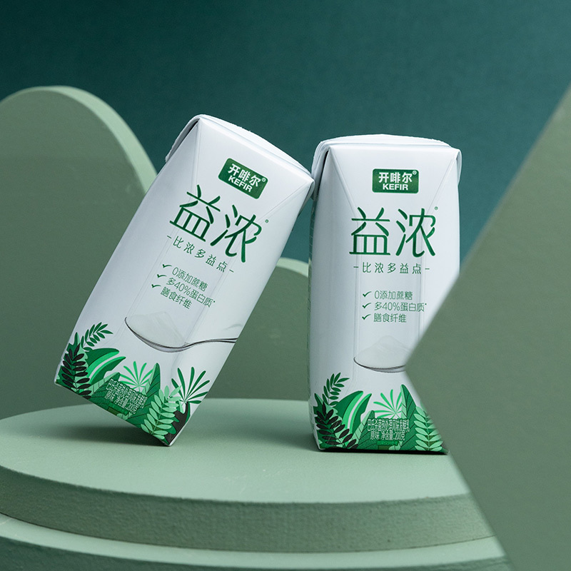 君乐宝 (JUNLEBAO)开啡尔益浓常温风味酸奶膳食纤维200g*12礼盒装