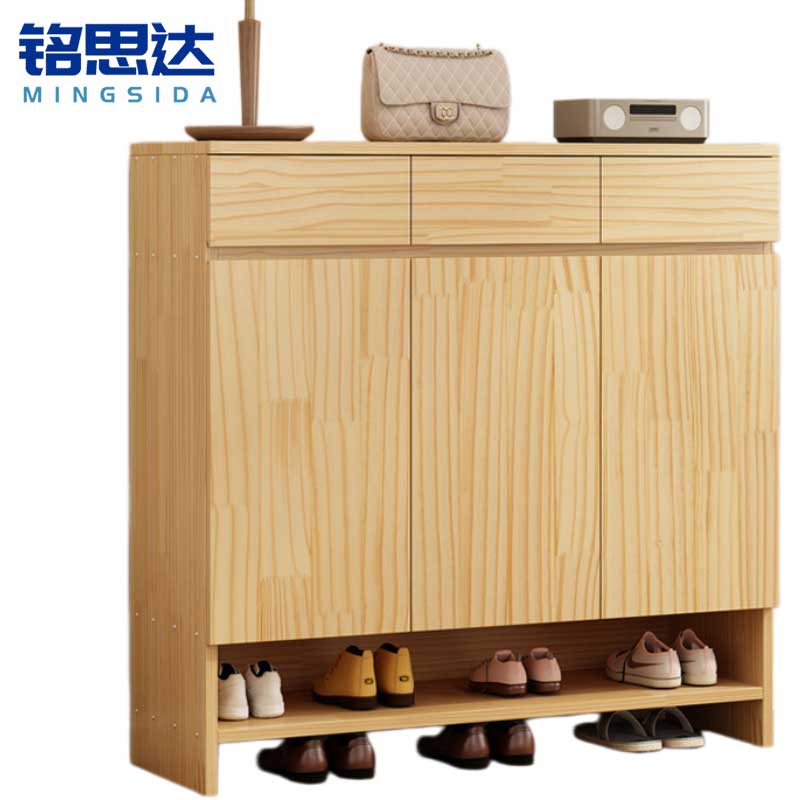 铭 思达木质鞋柜木质鞋柜高清大图