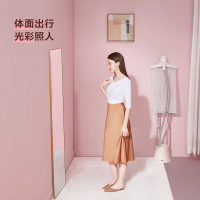 松下挂烫机NI-GWG046 手持家用蒸汽熨斗 双杆挂式烫衣架烫衣服 大水箱多档调节快速出汽 象牙白