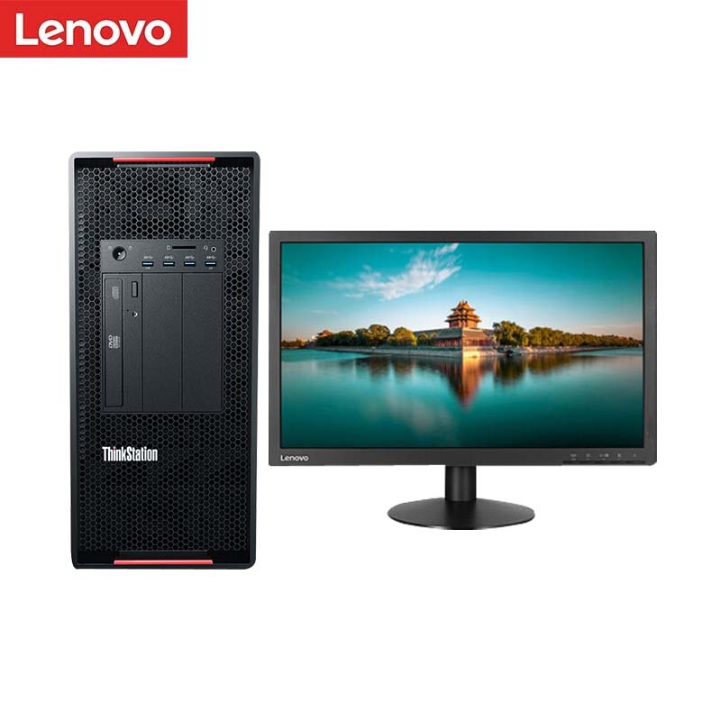 联想ThinkStation P920 图形工作站 设计建模 台式电脑 4210R*2 16G*2 256GSSD+2T SATA P2200 5G 1400W 定制