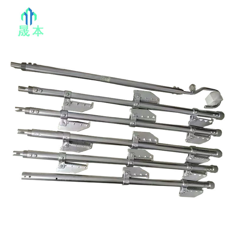 晟本 铝合金蜈蚣梯 6节6米 套高清大图