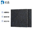 杜晶健身房橡胶地垫防滑减震隔音防砸缓冲地板健身地板50x50x2.5CM DJ-DD260