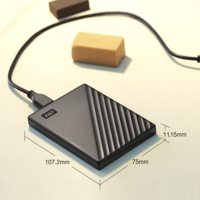 西部数据(WD)1TB USB3.0移动硬盘My Passport随行版 2.5英寸 黑色WDBYVG0010BBK