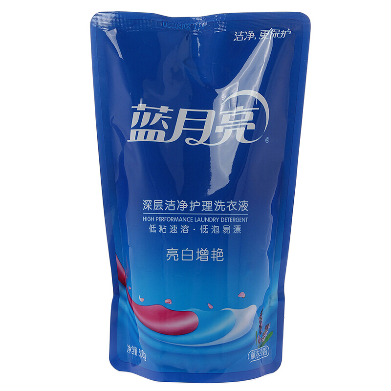 蓝月亮 熏衣草亮白增艳洗衣液袋 500g/袋