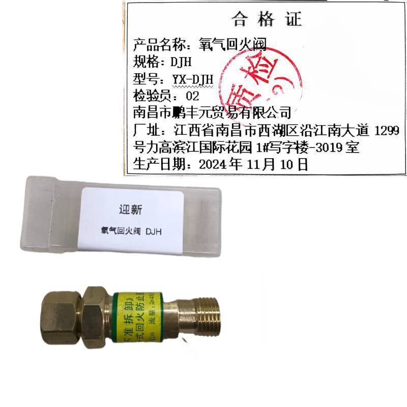 迎新 氧气回火阀 DJH YX-DJH 每个高清大图