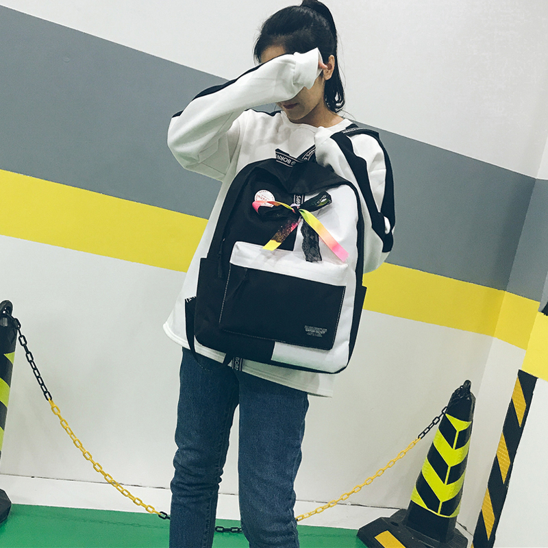 书包女韩版原宿ulzzang 高中学生校园少女心可爱萌双肩包软妹背包