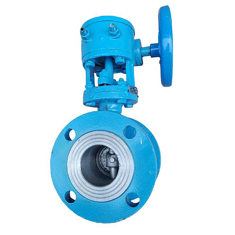 兴酉 铸钢涡轮硬密封法兰蝶阀 DN350 个高清大图