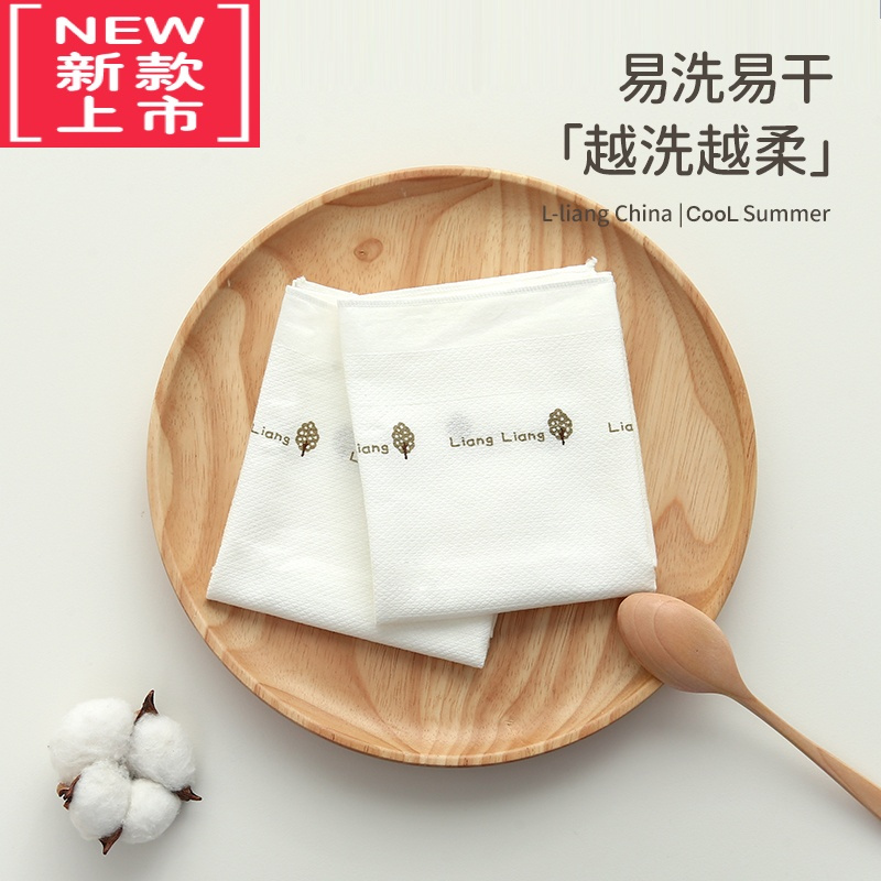 可莉允薄款手帕巾6条装口水巾婴儿手绢纱布宝宝小方巾儿童毛巾