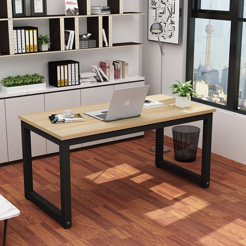 钢木书桌简约单人办公桌经济型家用写字台可定制定制 80*50*74普通款