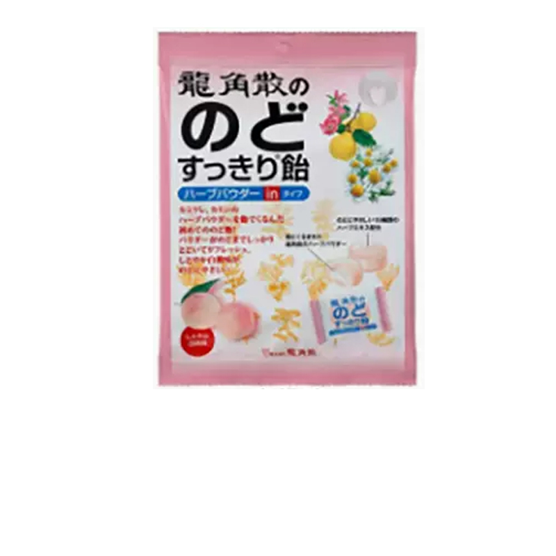 日本龙角散润喉糖水蜜桃口味80g