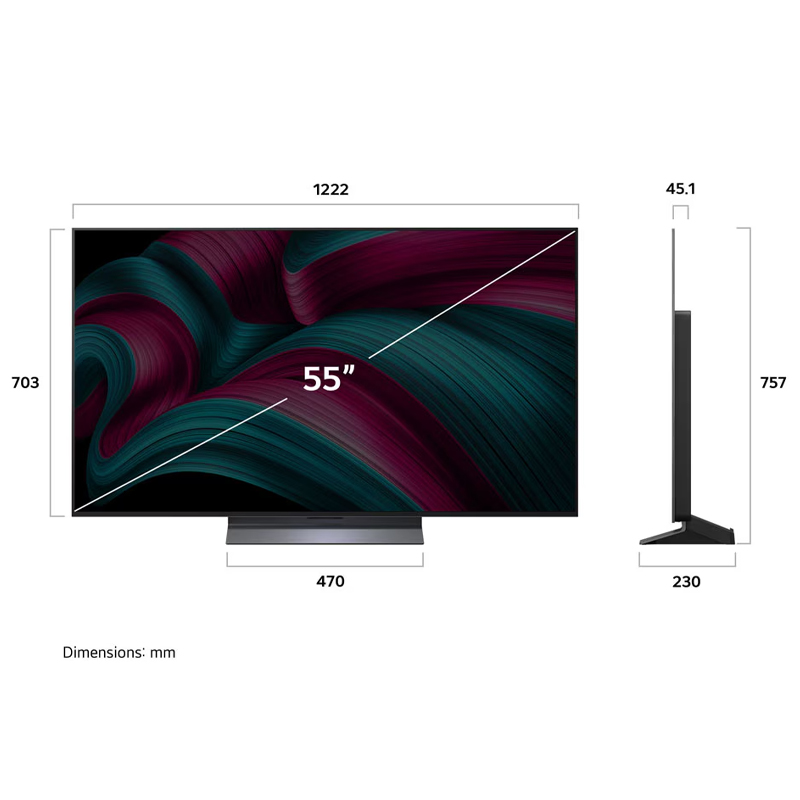 [2025款]LG OLED55C5PCA 55英寸C4升级款纤薄贴墙安装 144Hz高刷OLED游戏电视高清大图