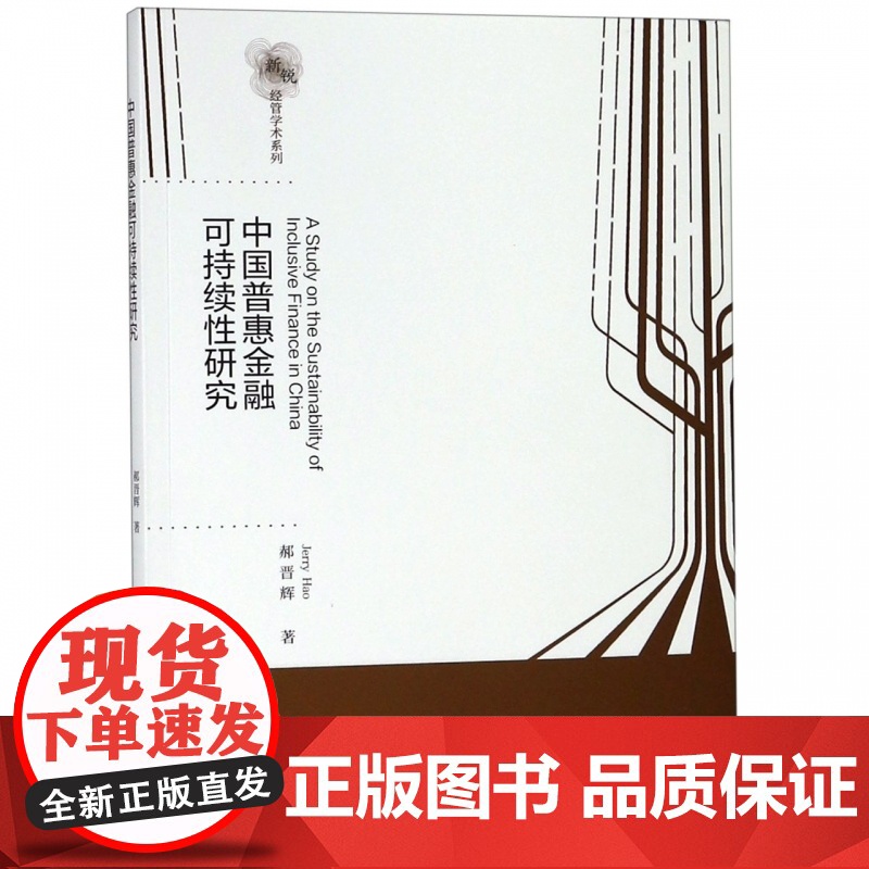 中国普惠金融可持续性研究(英文版)/新锐经管学术系列高清大图