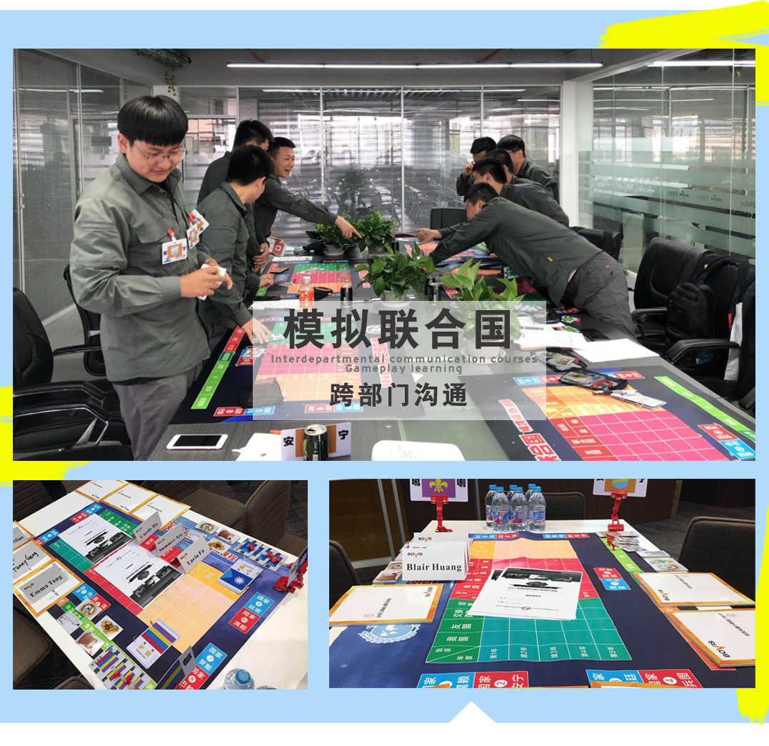 DIY模拟联合国内训沙盘课程 拓展团建培训课程10个小组教具高清大图