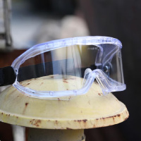 羿科AEG03防紫外线防护眼镜防冲击防雾防飞溅防飞溅男工厂作业骑行安全护目镜 透明