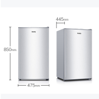 奥马(Homa)92升单门冰箱 小型迷你家用 宿舍租房办公室 省电节能静音 一级能耗冷藏电冰箱 BC-92银色