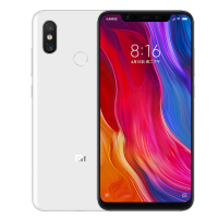 【可领劵4张+送无线充+碎屏保】旗舰小米8白色 6+128G来袭颜值爆表！小米（MI）小米8 全网通版 6GB+128GB 白色 移动联通电信4G手机 双卡双待