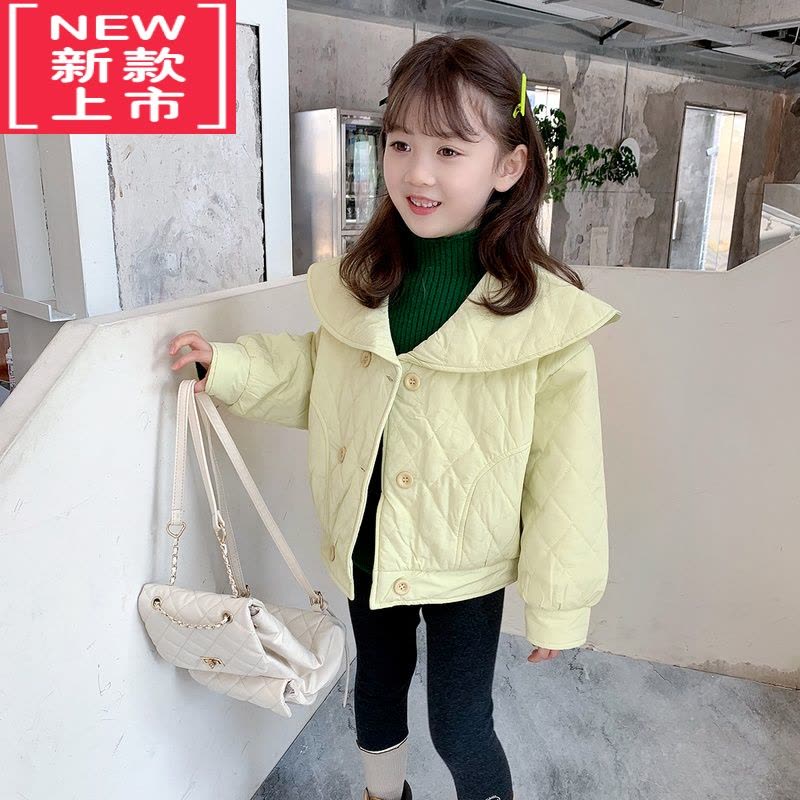 可莉允女童冬装棉服2022新款儿童韩版洋气加厚棉衣外套宝宝棉袄保暖外衣图片
