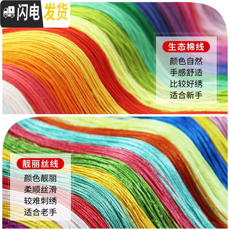 三维工匠新婚十字绣2019新款绣小幅情侣结婚款客厅线绣卧室简单 [精准印花]110X75CM[丝线][中版][9种绣线]高清大图