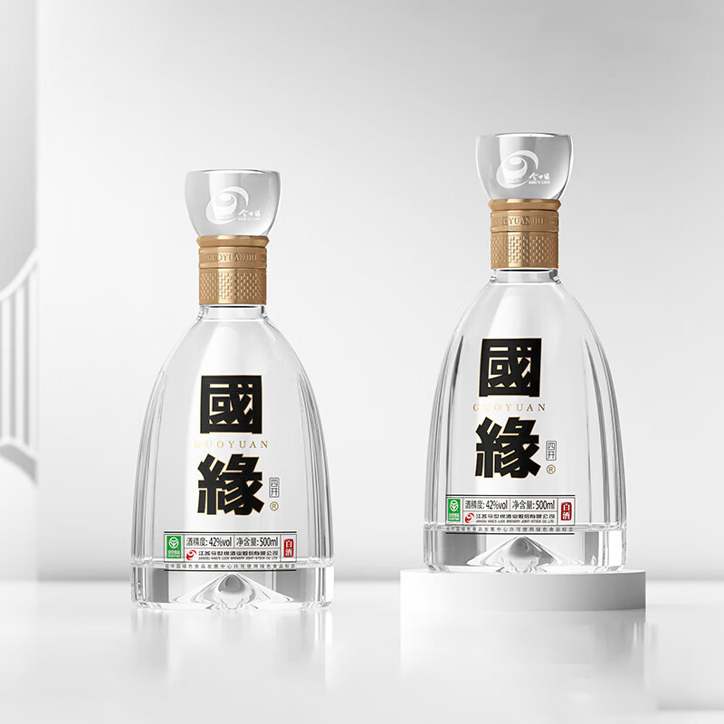 今世缘国缘四开 幽雅醇厚型白酒42度500ml*2瓶