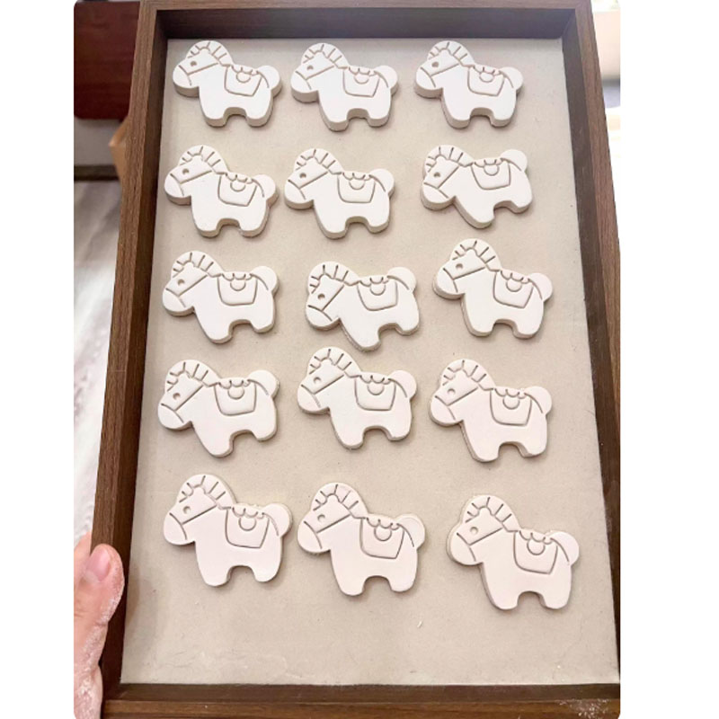 智美环球 DIY上色绘画带磁铁 磁吸冰箱贴白膜 30个