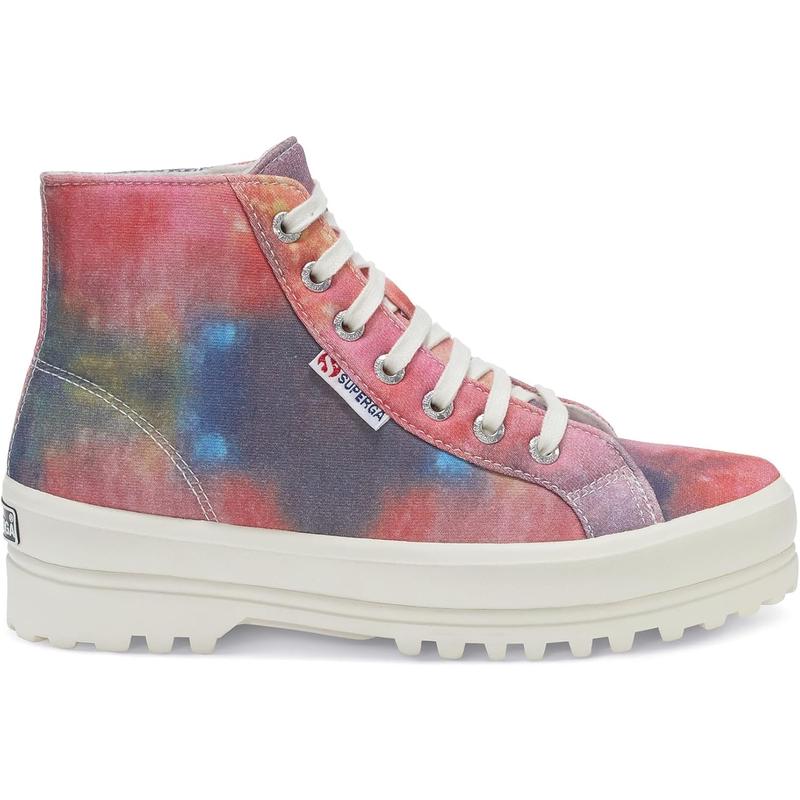 SUPERGA高帮帆布拼接连帽休闲鞋女潮牌经典板鞋百搭舒适时尚运动高清大图