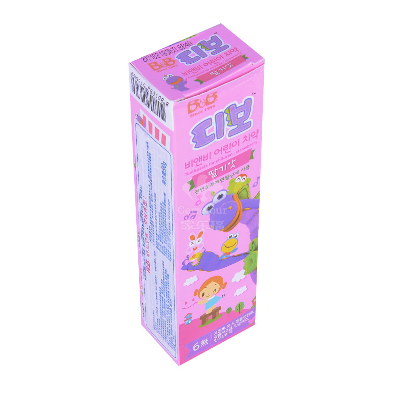 保宁(B&B)幼儿牙膏(草莓香型)90g 单支装 水果味 儿童护理高清大图