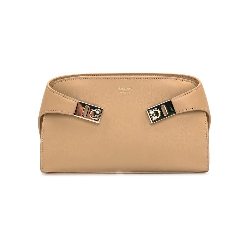 Ferragamo女款轻奢气质手提单肩包简约通勤托特包大容量帆布斜挎包通勤包