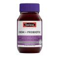 澳洲Swisse sw补*鉄益生菌片孕期红润瓶30粒装