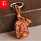 桃木十二生肖守护神木质12属相钥匙扣挂件鼠牛虎兔龙蛇马羊猴鸡坠木送女朋友七夕情人节礼物