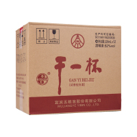 五粮液 干一杯小光瓶52度225ml*6瓶箱装浓香型白酒