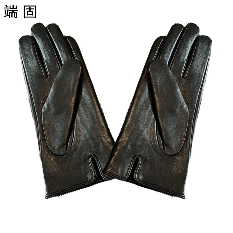 端固女士触屏加绒羊皮手套盒装D12T/副高清大图