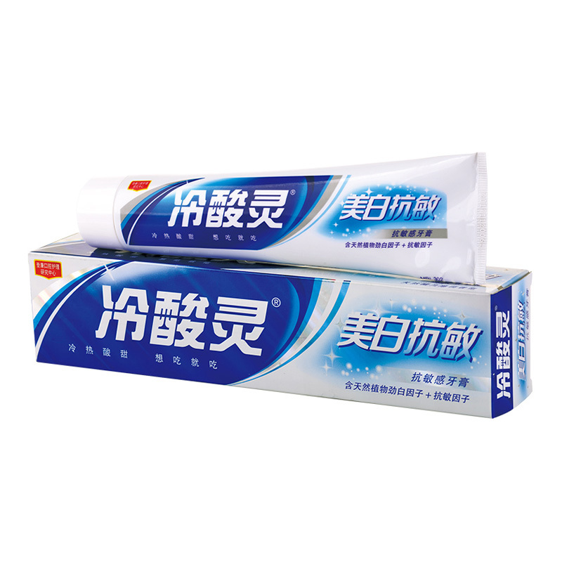 冷酸灵护敏牙膏清新口气 去烟渍牙渍 110g 留兰薄荷香型