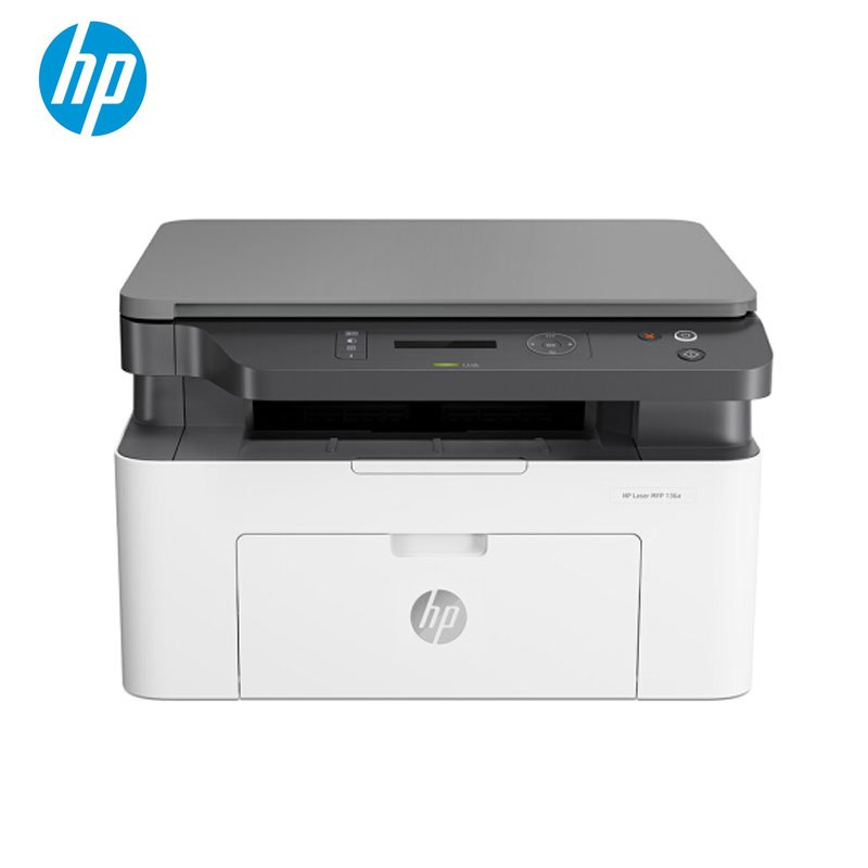HP惠普Laser MFP 136wm/136w锐系列黑白激光多功能无线WiFi手机打印机一体机A4复印件扫描三合一小型家用办公136NW 惠普136wm打印机套餐二