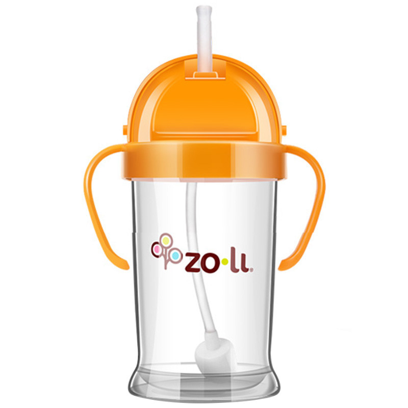 Zoli BF12PPR091 婴儿防漏学饮杯 宝宝吸管水杯 紫色 270ml 美国