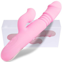 久爱 震动棒女用自慰器情趣性用品 夫妻房事电动按摩振动av转珠棒高潮玩具舌舔吮吸器具秒潮炮机加温热 全自动加温伸_837