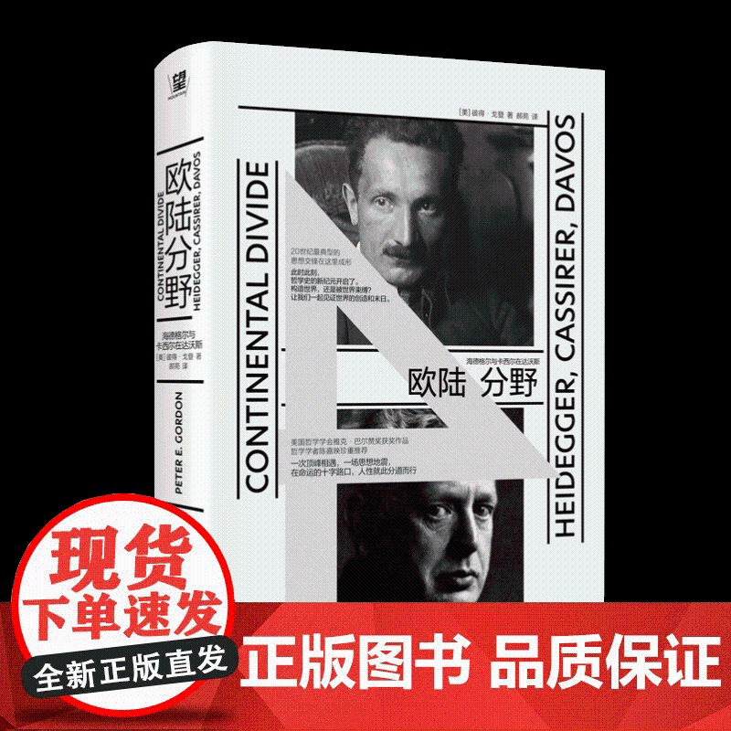 正版新书 欧陆分野:海德格尔与卡西尔在达沃斯 彼得·戈登 著 西方哲学 卡西尔与海德格尔的思想交锋 广西师范大学出版高清大图