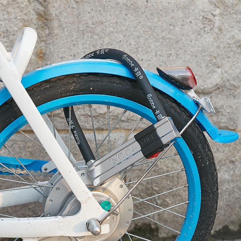 卡贝电动车锁u型锁摩托车锁电瓶车锁防盗锁防撬车锁头防盗电动车a款