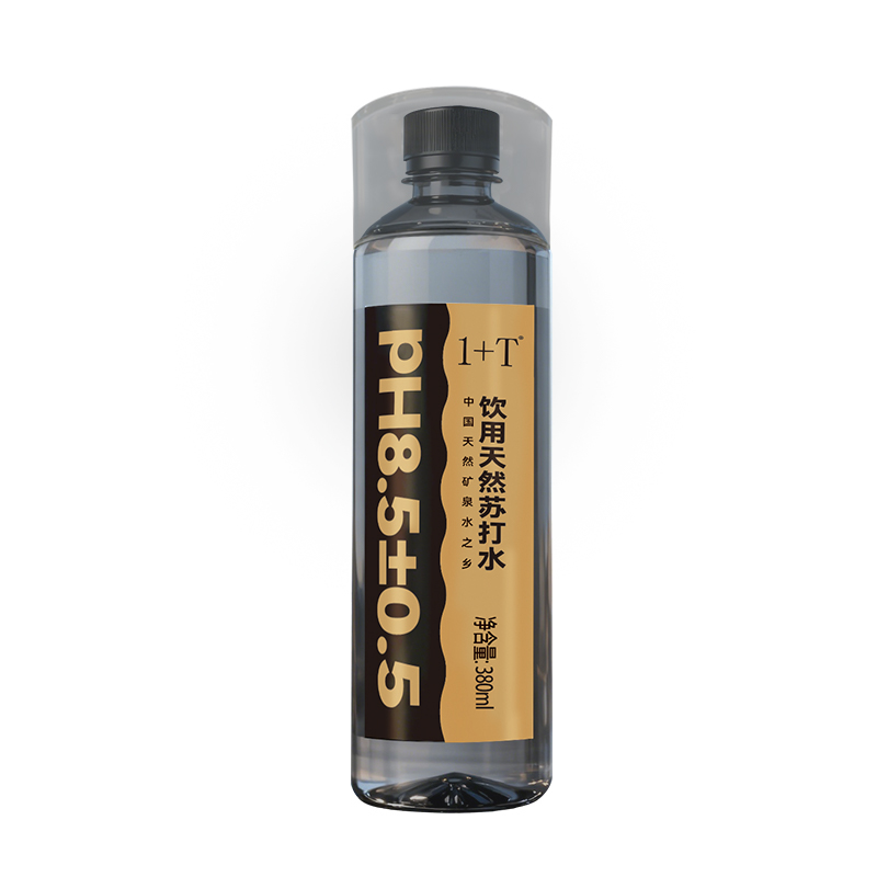 1+T 饮用天然苏打水 380ml*12瓶/箱