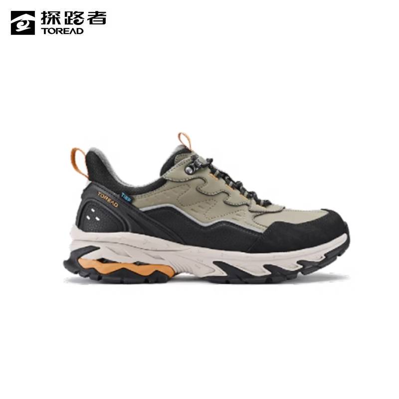 探路者(TOREAD) 男式 TIEF 防水户外休闲鞋徒步鞋浅中灰/灰色 TFAAAL91215-G06L/双高清大图