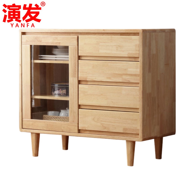 演发 实木餐边柜90cm 台