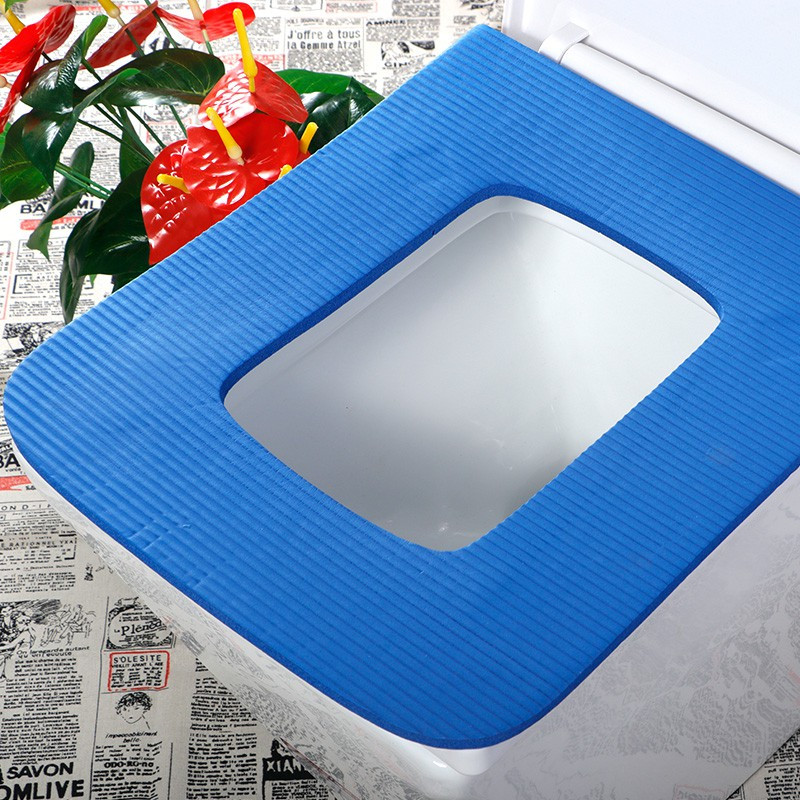 马桶坐垫家用泡沫粘贴式马桶垫隔凉防水可擦洗马桶套坐便垫三维工匠