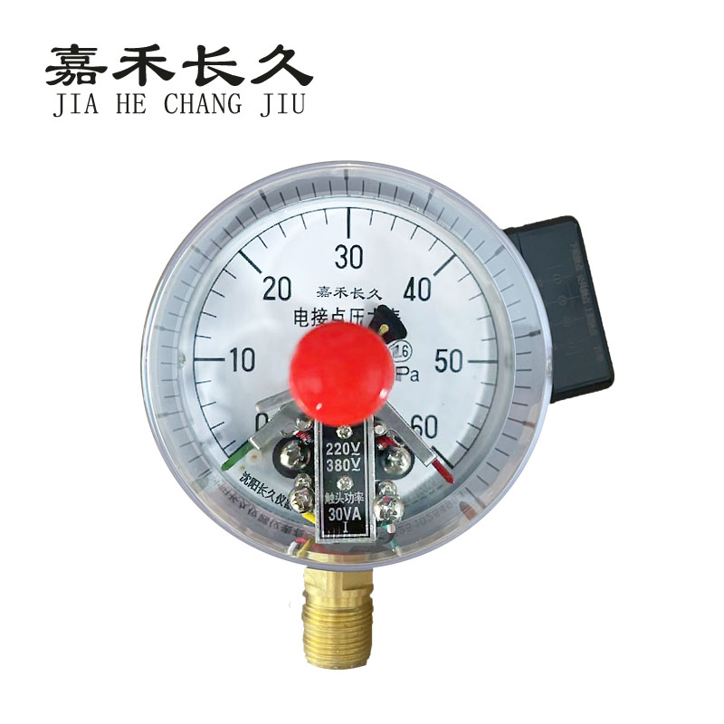 嘉禾长久 磁助电接点压力表检测型 YXC100 块 0-60Mpa