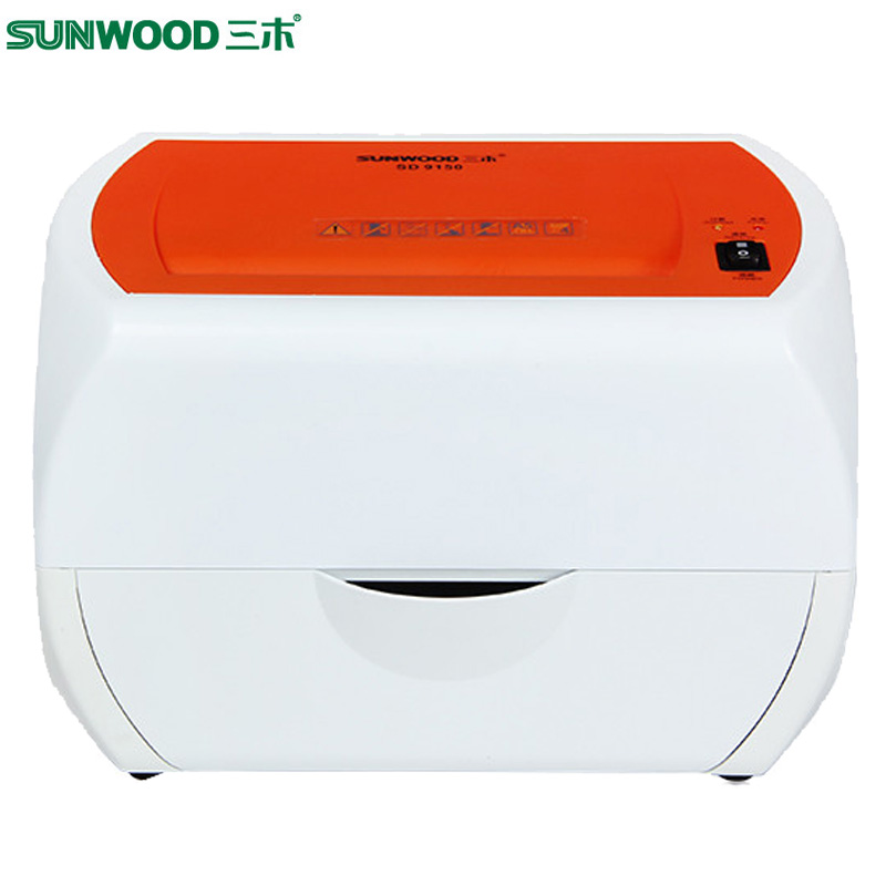 三木(SUNWOOD)9150电动碎纸机 4级保密 1.7L容量 桌面型办公家用小型迷你型 颜色随机碎纸机高清大图